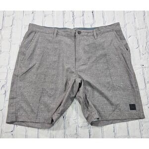 VTG VINTAGE 1946 MENS SIZE 38 Chino Shorts Gray Performance Slash Pockets